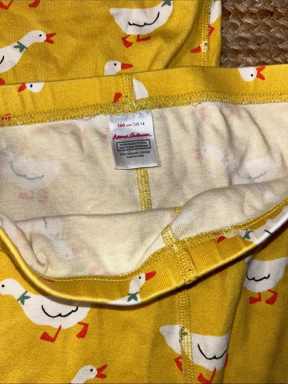 Hanna Andersson pajamas 14-16 2 pc set shorts